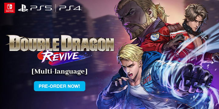 Double Dragon Revive, Double Dragon, PS5, PS4, PlayStation 5, PlayStation 4, Asia, multi-language, pre-order, Nintendo Switch, Switch