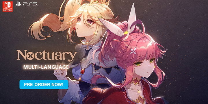 Noctuary, Game Source Entertainment, PlayStation 5, PS5, Nintendo Switch, Switch, Japan, Asia, multi-language, pre-order

