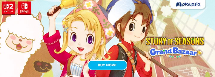 Story of Seasons: Grand Bazaar, Story of Seasons, Marvelous, Nintendo Switch, Nintendo Switch 2, Switch, Switch 2, NSW, NSW2, Japan, Europe, US, Asia,update, Version 1.1.0