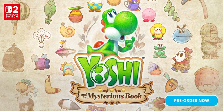 Yoshi and The Mysterious Book, Nintendo Switch 2, Switch 2, NSW, Nintendo, Japan, Europe, pre-order, ヨッシーとフカシギの図鑑